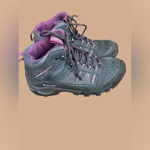 Hi-Tec Gray and Pink Athletic Shoes for Outdoor Adventures Hiking boots, trekk